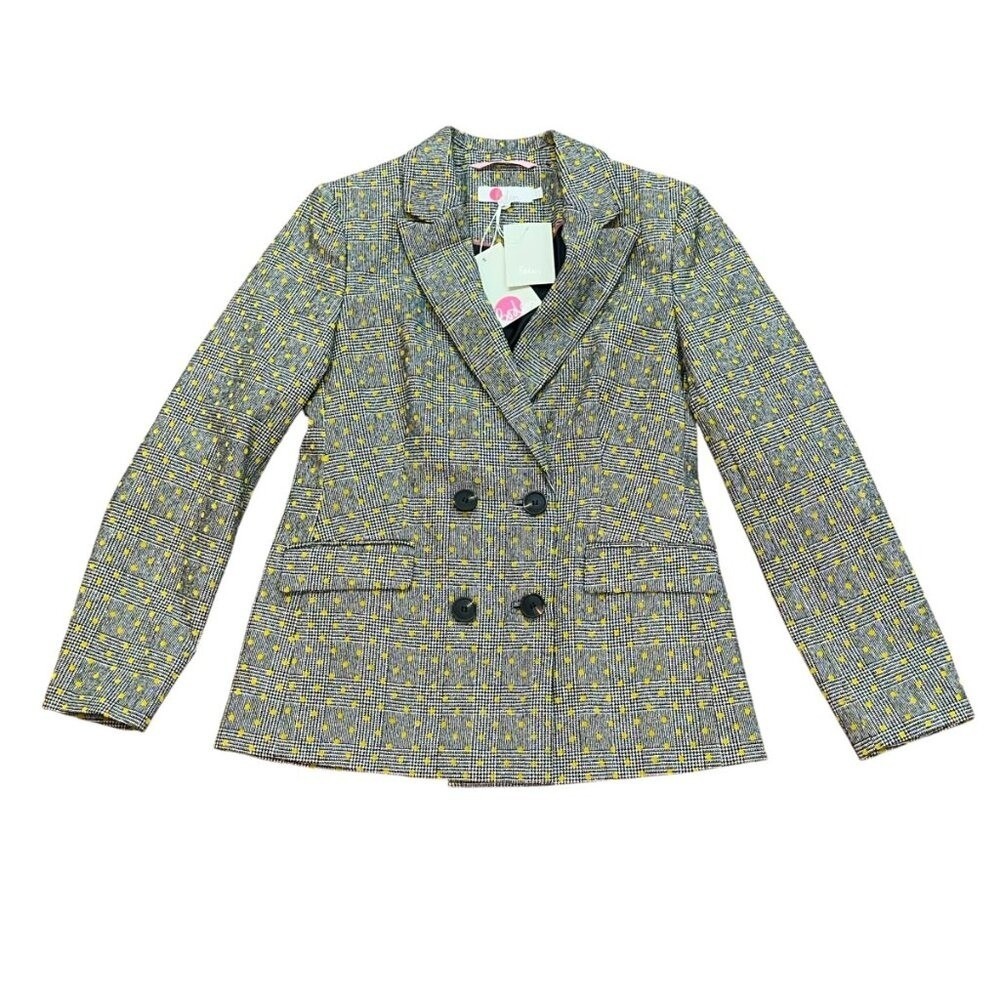 Boden Wool Blend Double Breasted Blazer Size 6 Office Work‎ Professional